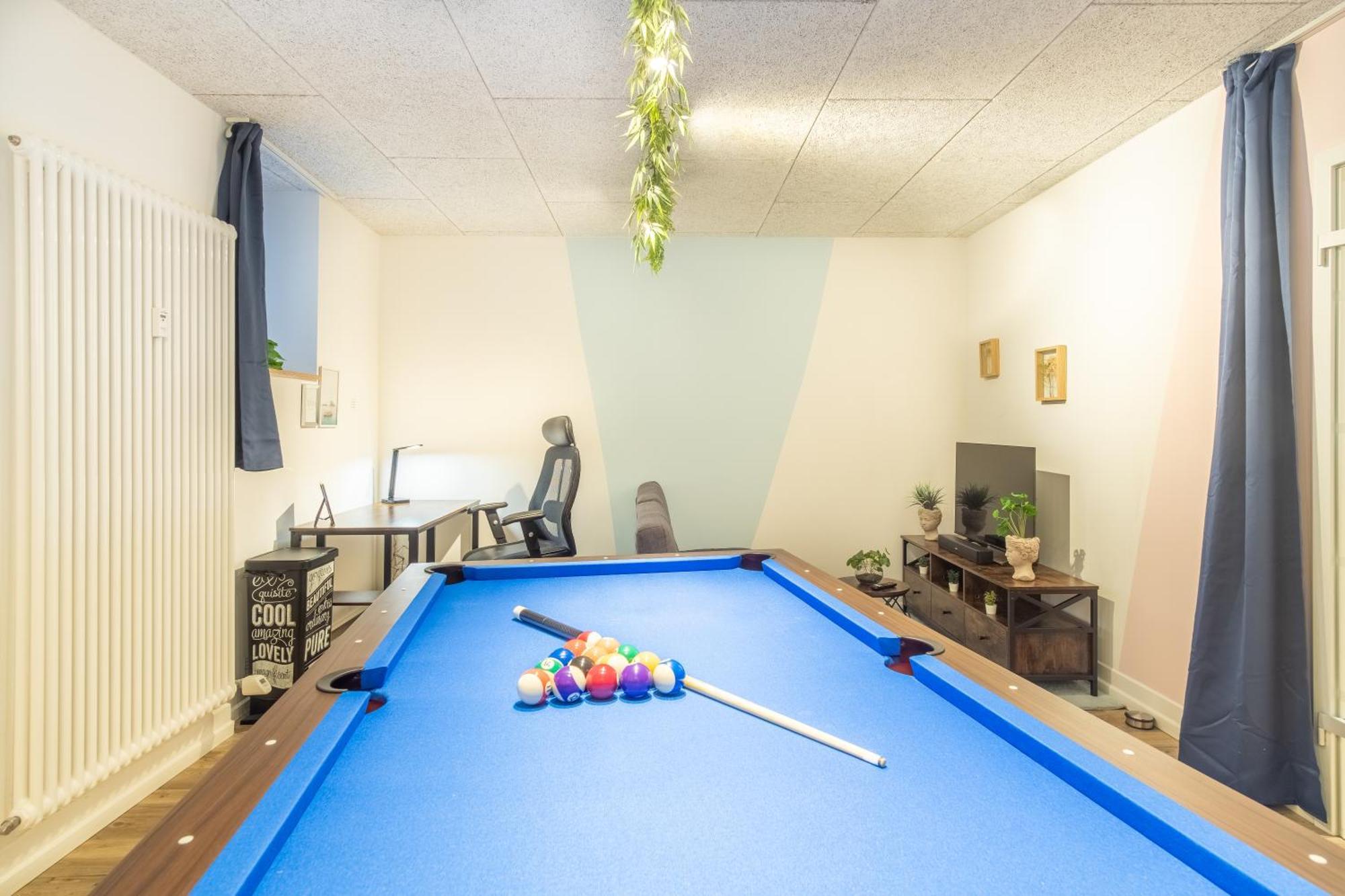 라이프치히 Pool Table Heaven, Workstation, 4K Tv, Netflix 아파트 외부 사진