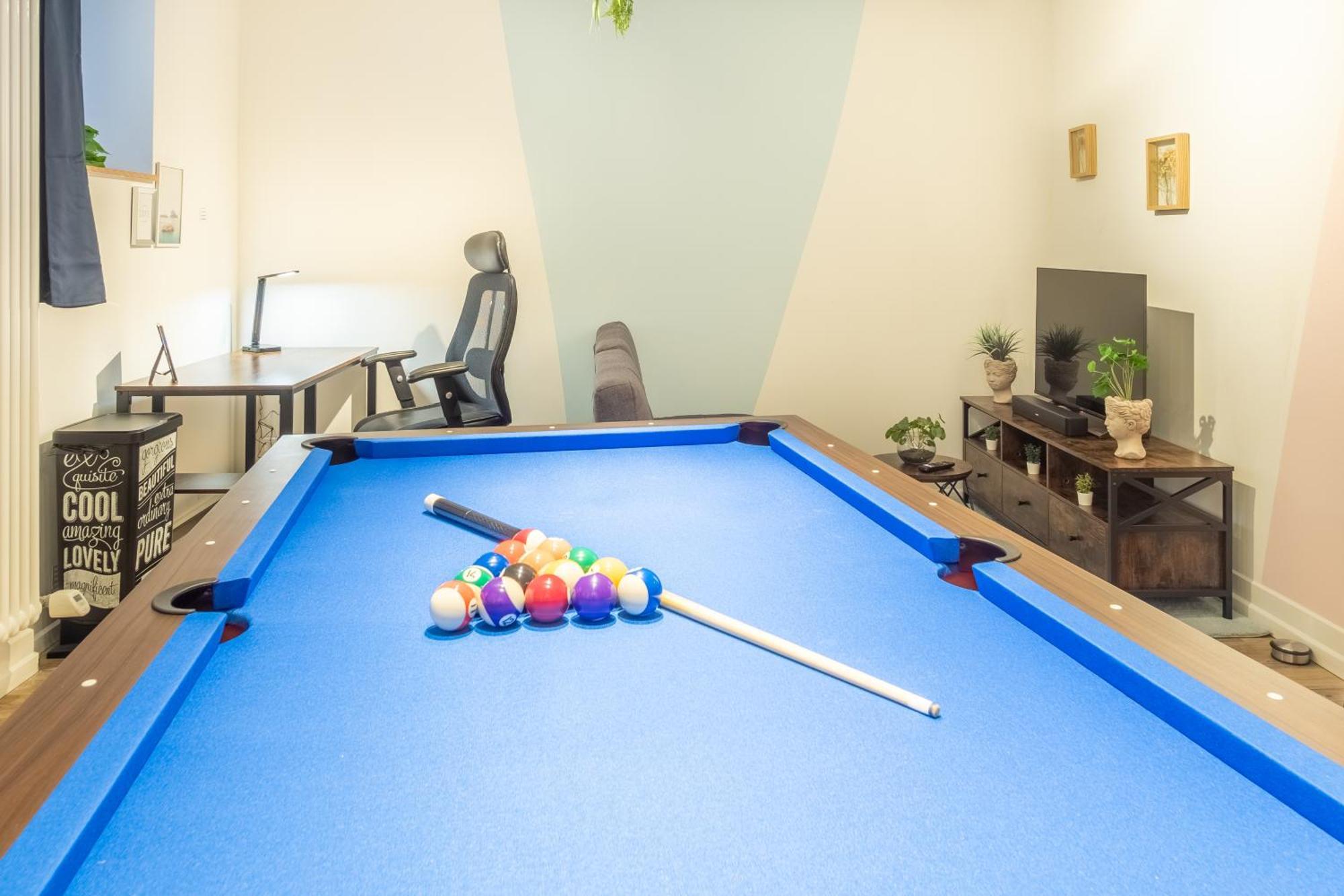 라이프치히 Pool Table Heaven, Workstation, 4K Tv, Netflix 아파트 외부 사진
