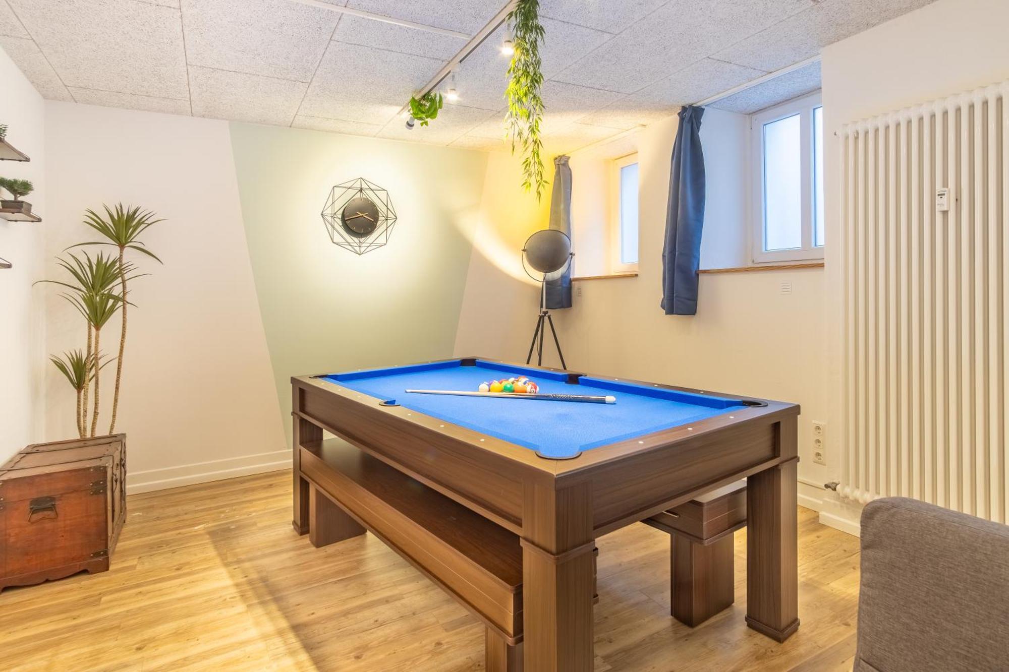 라이프치히 Pool Table Heaven, Workstation, 4K Tv, Netflix 아파트 외부 사진